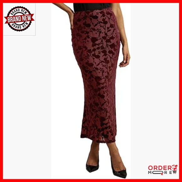 Velvet Mermaid Maxi Skirt High Waist Bodycon Formal Evening Party Wear